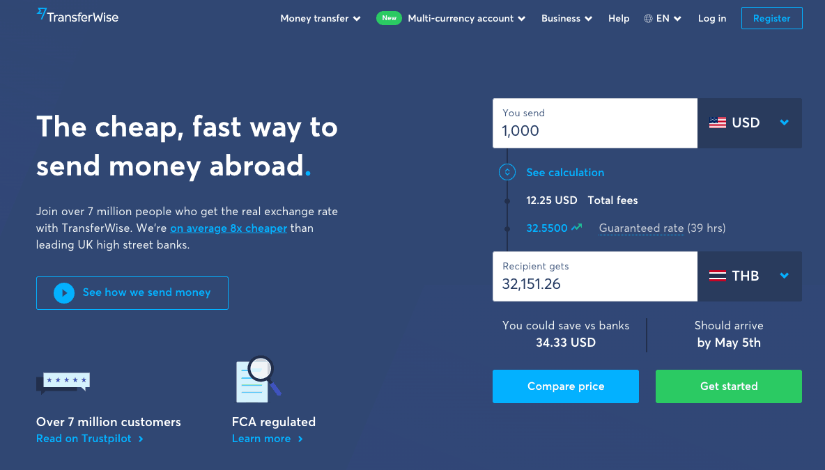 transferwise home
